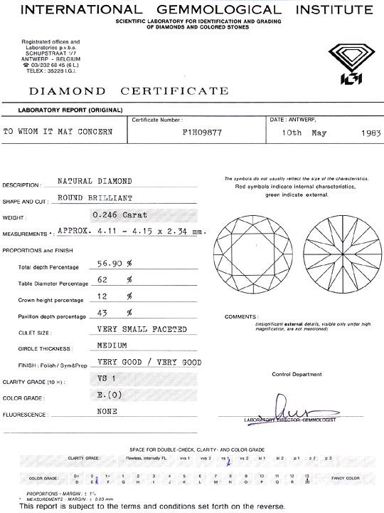 Foto 9 - Diamant 0,246ct Brillant IGI River Hochfeines Weiss VS1, D6279