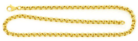 Foto 1 - Erbsen Kette Gold Kette Collier Karabiner Gelb Gold 14K, K2478