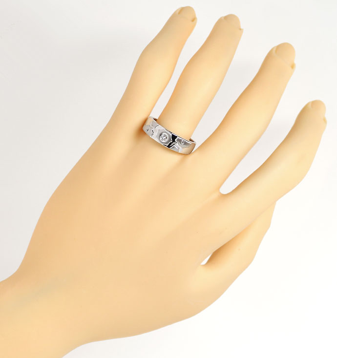 Foto 4 - Design-Diamantring Bandring mit Diamanten 18K Weißgold, S9493